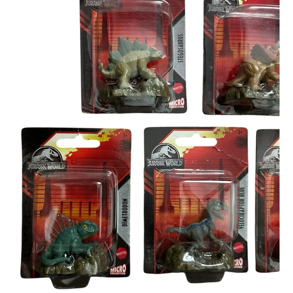Jurassic World Micro Collection Set Of 5‎ Figures Cake Toppers - Picture 3 of 6